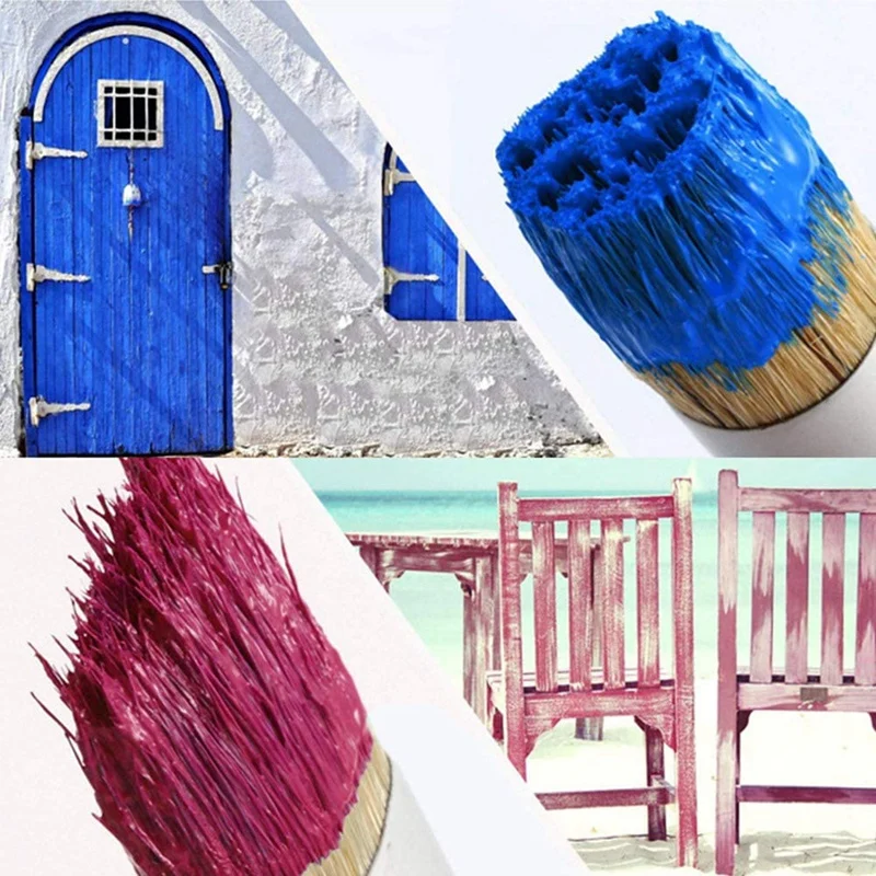 

2 Pcs Chalk & Wax Paint Brush Set DIY Painting and Waxing Tool for Chairs, Chalk Painting Table and Wood Refinishing