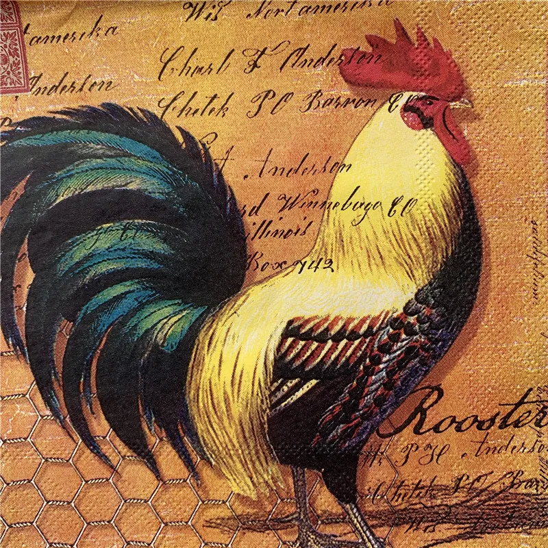 Винтажный стол искусственная бумага Элегантные салфетки милые животные крафт