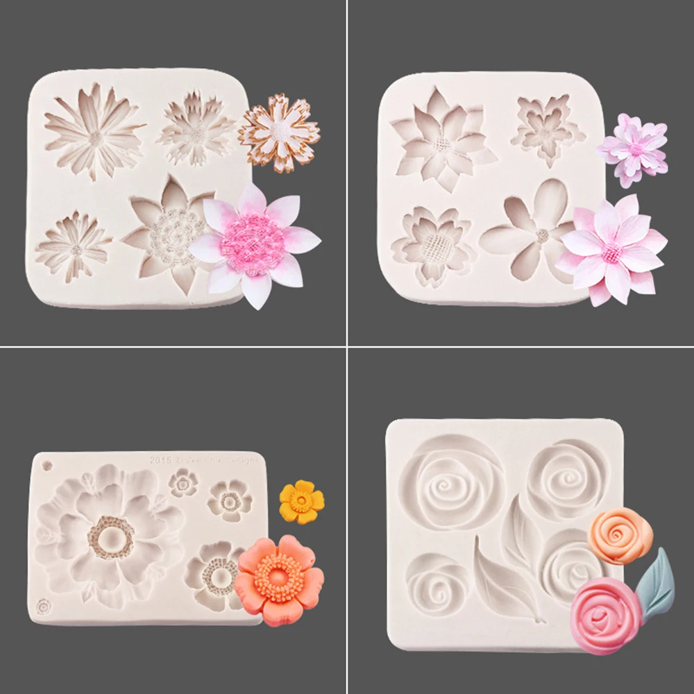 

3D Silicone Cake Mould Gerbera Daisy Flower DIY Chocolate Fondant Sugar Craft Baking Decorating Mold
