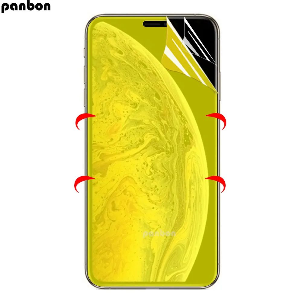 Для iPhone 11 Pro XS Max X XR 6 5 6S 5S SE 7 8 Plus полное покрытие защита экрана Гидрогелевая пленка