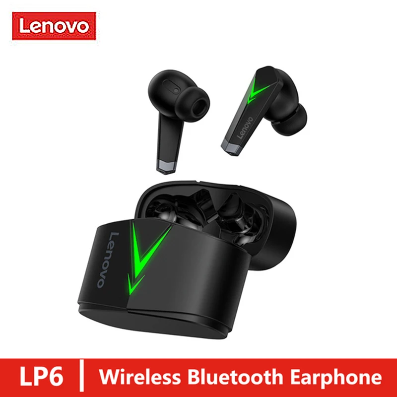 

Lenovo LP6 Wireless Earphone TWS Gaming Headphone Bluetooth V5.0 Game Low Latency Sports Headset With Mic Lenovo XT92 Earbuds
