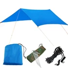 3x3 м туристический навес, брезентовый навес, Сверхлегкий садовый навес, Солнцезащитный наружный гамак для кемпинга, водонепроницаемый навес от дождя