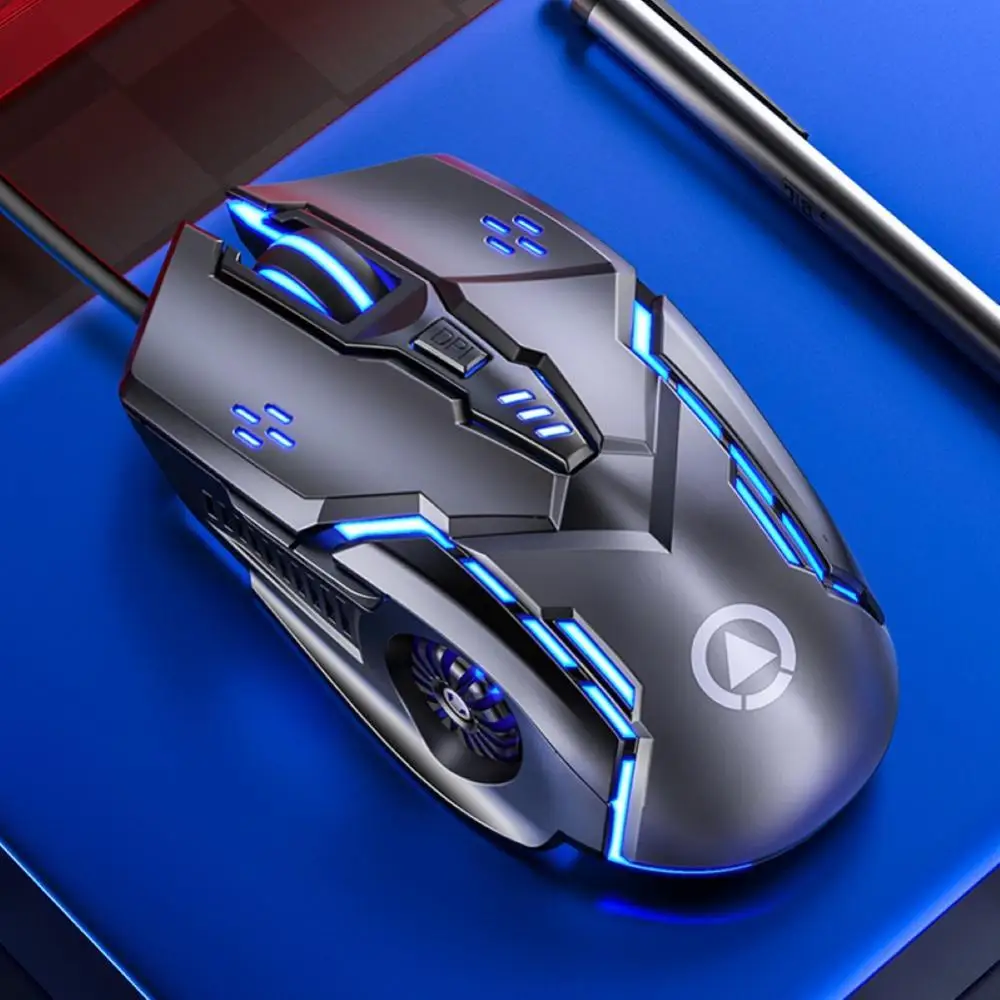 

Silent/Sound USB Wired 6-Buttons High Quality 3200DPI Adjustable Light Gaming Mouse for PC