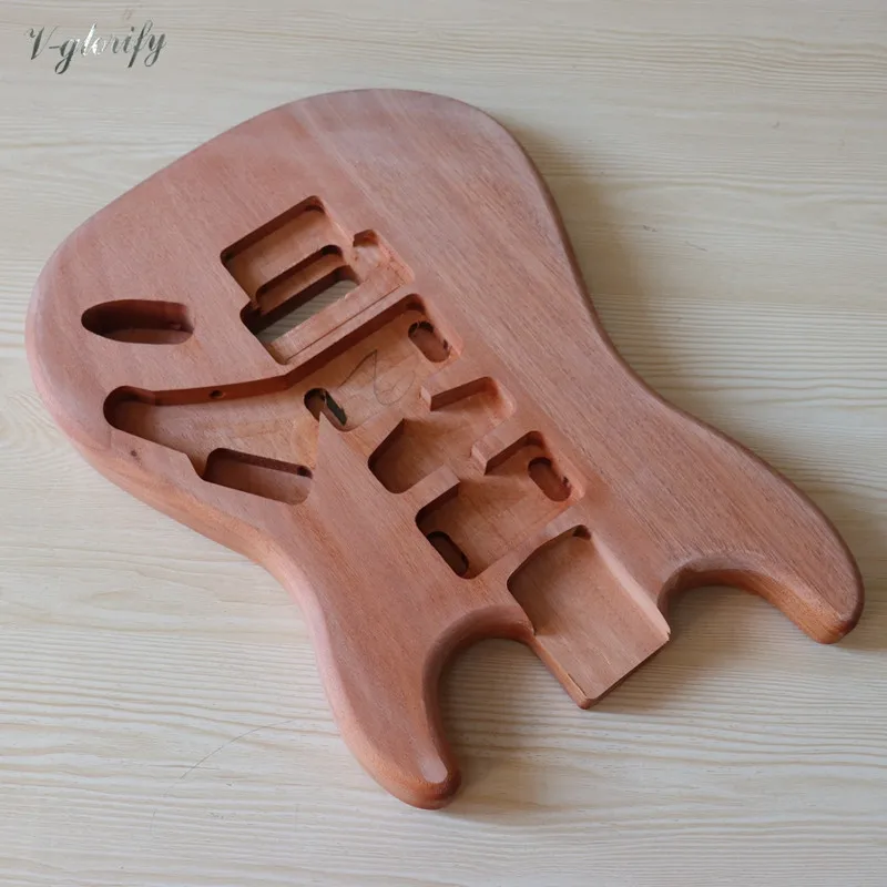 Фрезерный корпус гитары ST электрогитары okoume strat натурального цвета Floyd Rose для