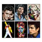 Набор для алмазной живописи Elvis Presley, набор для рисования винтажных картин 5d сделай сам, Майкл Джексон, квадратная мозаика, аксессуары для творчества