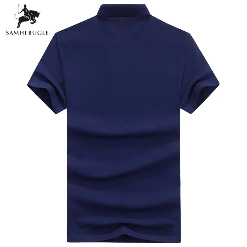Высококачественная хлопковая рубашка поло Мужская модная летняя дышащая Para Hombre