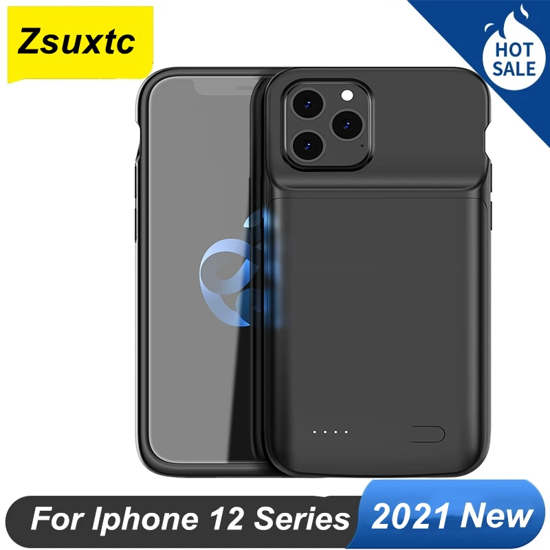 

Battery Charger Case For iphone 13 12 Mini 12 Pro 12 Max Pro Max Battery Case Audio Output Silicone For iphone 13 Power Bank