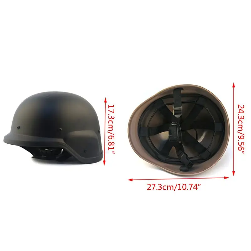 

Y1UC Solid ABS Helmet Tactics Shot Game US Style Adjustable Motorcycle Helmets