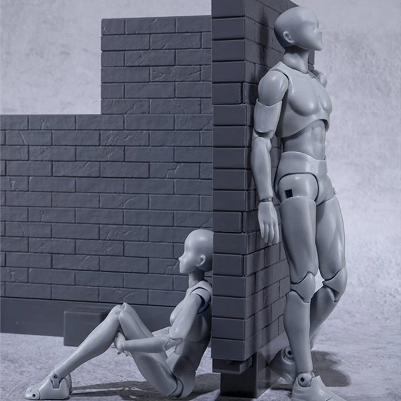 Фигурка кирпичная стена 20 см игрушка экшн фигурка модель ассистент по рисованию