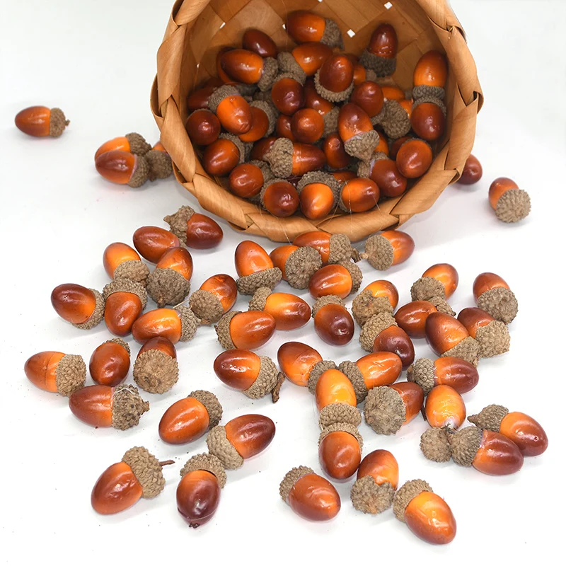 20 шт./лот искусственная Мини Желудь подвеска желудь поддельные яркие украшение в