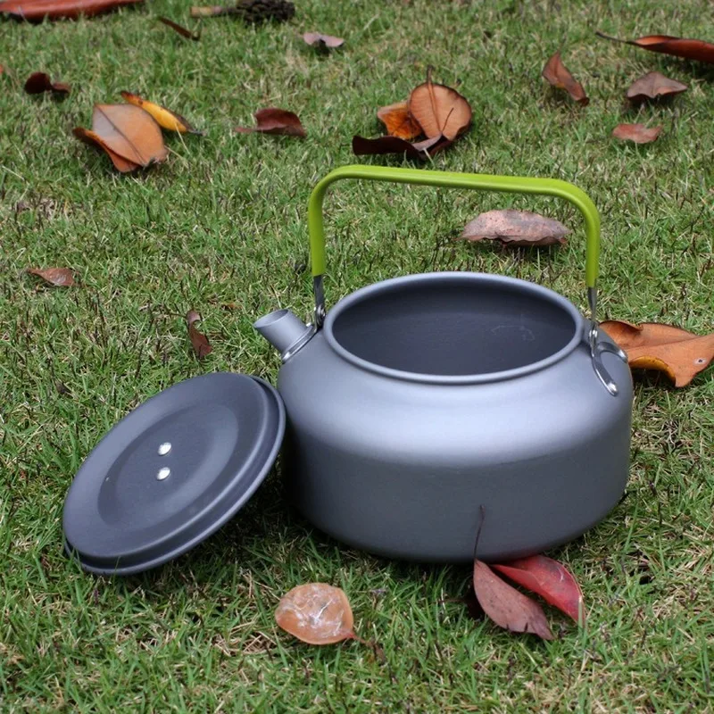 

Outdoor Cooking Camping Boil Teapot Water Kettle Aluminum Alloy Pot Coffee Pot Cookware Hiking Picnic BBQ Tableware Equipment