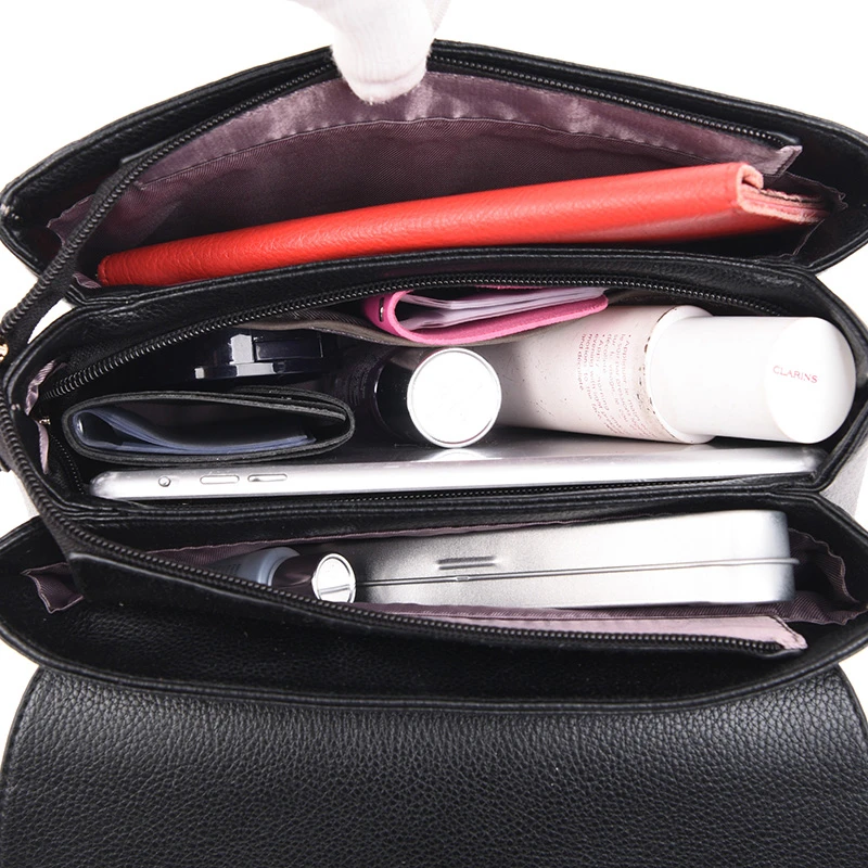 Роскошные брендовые кожаные сумки через плечо высокого качества для женщин 2018