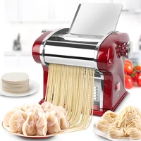 135w electric noodle dumpling press machine stainless steel noodle maker spaghetti roller dough pressing cutter machine 220v