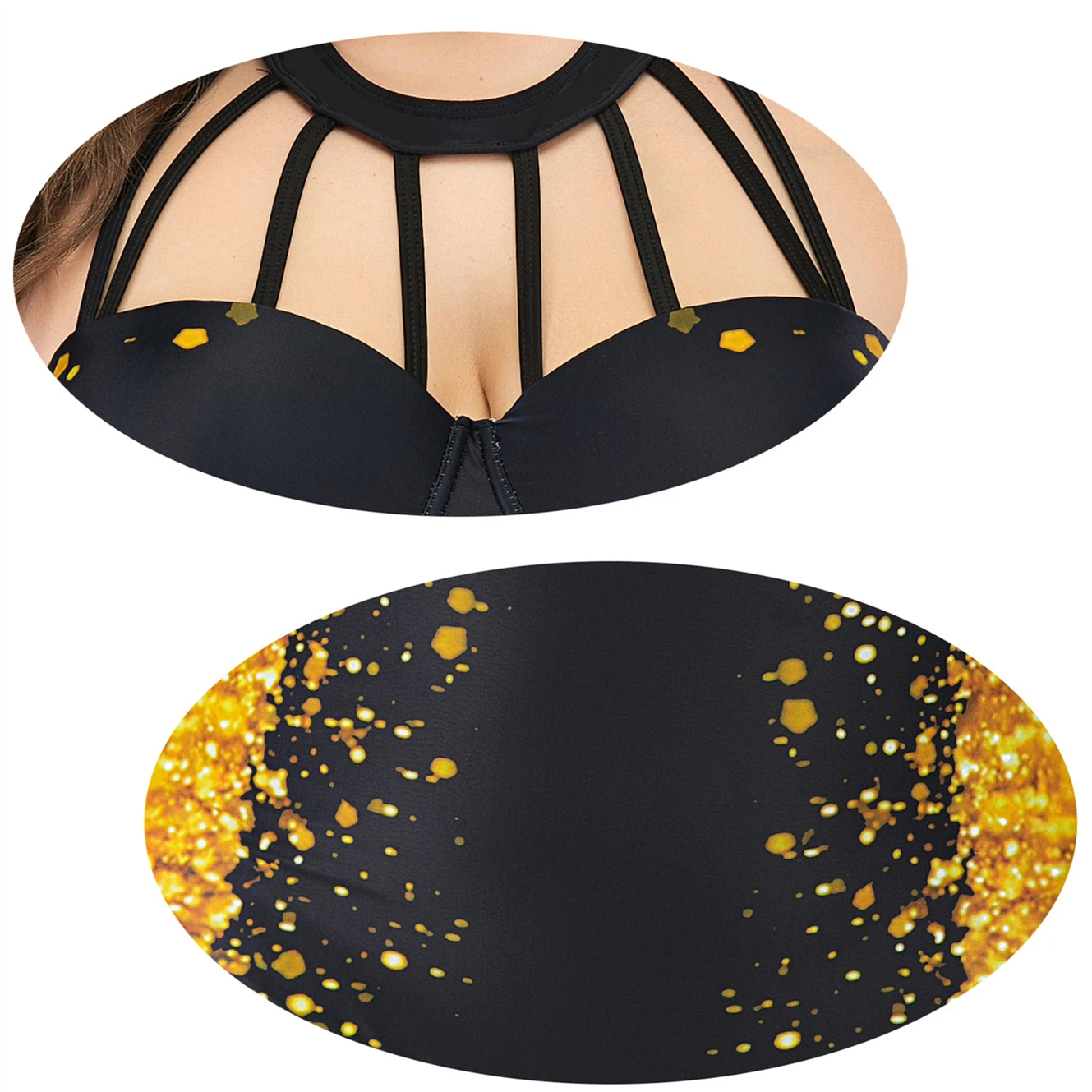 L-4XL Large Size 2020 Sexy Bikinis Set Women Plus Printing Padded Bra Bikini Split Body Swimsuit Beachwear Suit Swimwear |