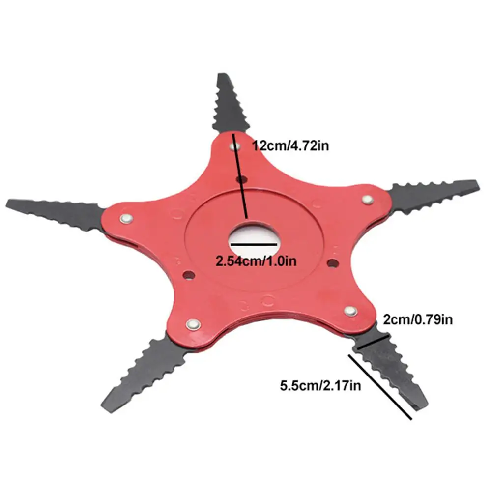 

Trimmer Head Cutter steel Alloy Mower Head for Garden Lawn mower trimmer head manganese steel alloy five-leaf blade grass