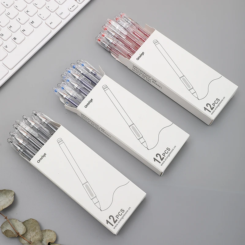 1 шт. простые гелевая ручка с черными 0 5 мм 38 Игла 3 цвета Творческий нормальный