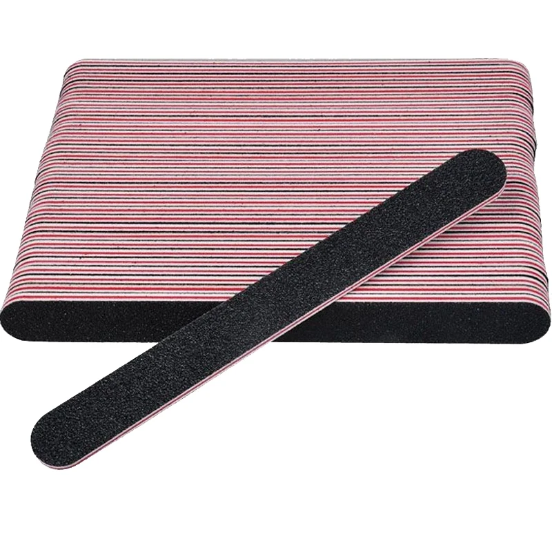 

150 PCS Professional Nail Files Buffers Set Double Sided Grit Black Washable Emery Boards for Nail Art Tool Kit