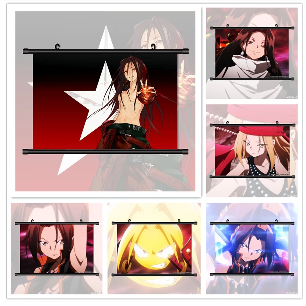 Плакат на стену с изображением персонажа аниме-манги, Асакура, Яо, Хао, кюяма, Анна