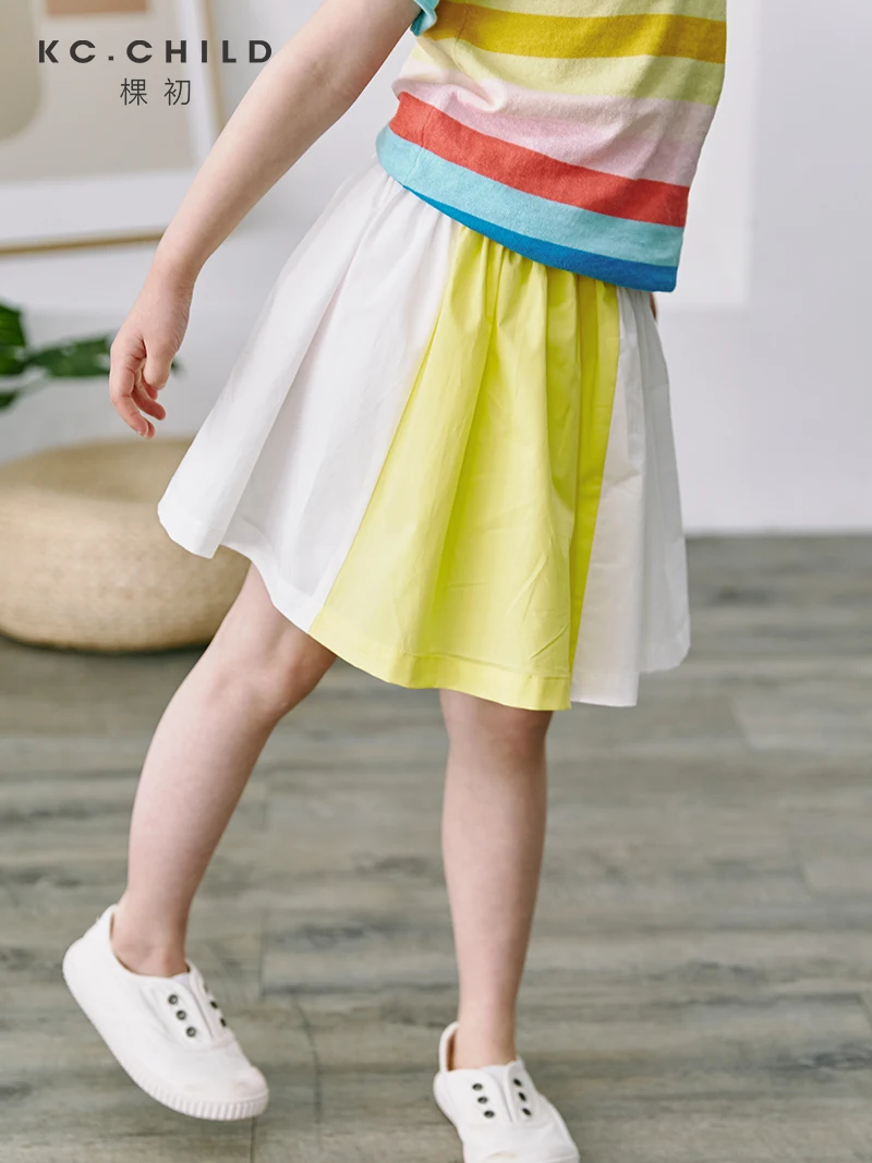 Новинка 2020, юбка для девочек KC.Child, юбка из хлопчатобумажной ткани, юбка для малышей, лимонный стиль, яркая от AliExpress WW