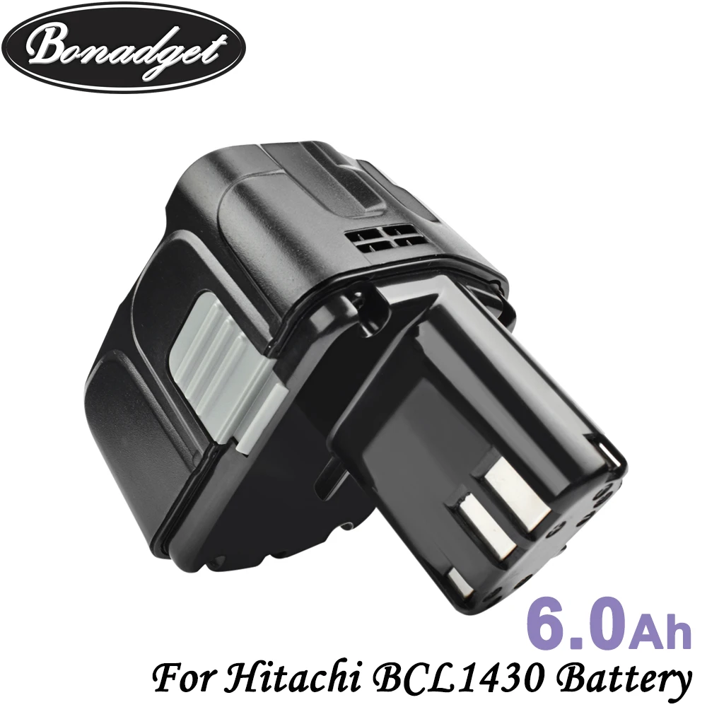 Bonadget BCL1430 2 шт 14 4 V 6000mAh литий ионный аккумулятор для Hitachi CJ14DL DH14DL EBL1430 BCL1415 батарея