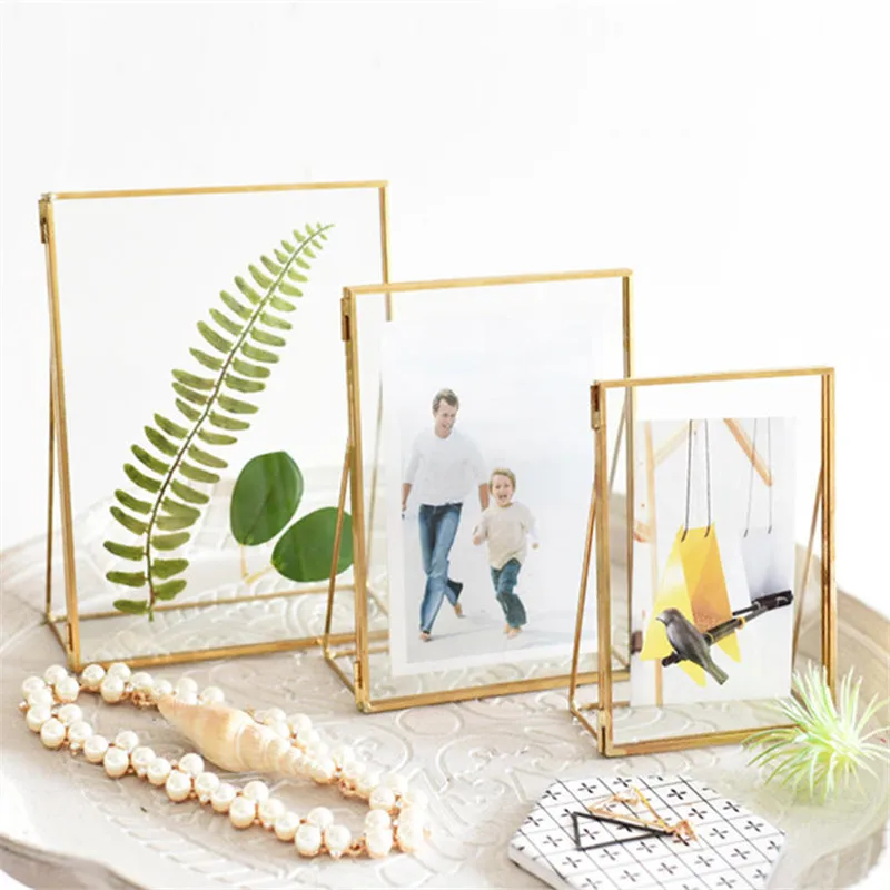 Металлическая рамка для фотографий в скандинавском стиле креативная Складная
