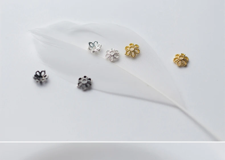 Полые бусины из стерлингового серебра 6 мм 10 шт. | Украшения и аксессуары