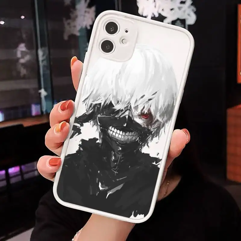

Anime Tokyo Ghouls terror horror Phone Cases Matte For iPhone 12 Mini 11 Pro XR XS Max 7 8 Plus X Hard PC Back Cover
