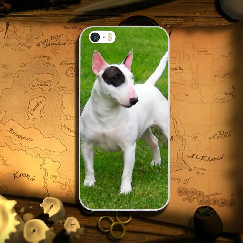Image 8 Мягкие силиконовые чехлы из ТПУ для телефонов iPhone 6, 6 S, 8 Plus, 6S Plus, 7 Plus, 4, 4S, 5, 5S, SE, 5C, X, XR, XS Max, счастливые щенки бультерьера - Цвет: Image 8