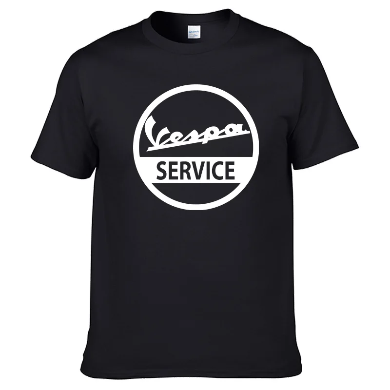 14 Новинка; Высококачественная Футболка с принтом Vespa; летняя хлопковая Футболка; Новая брендовая модная футболка с короткими рукавами;#12 - Цвет: 14