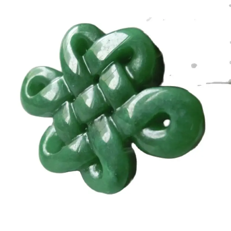 Подвеска из натурального нефрита китайский узел Нефритовый Кулон аксессуары