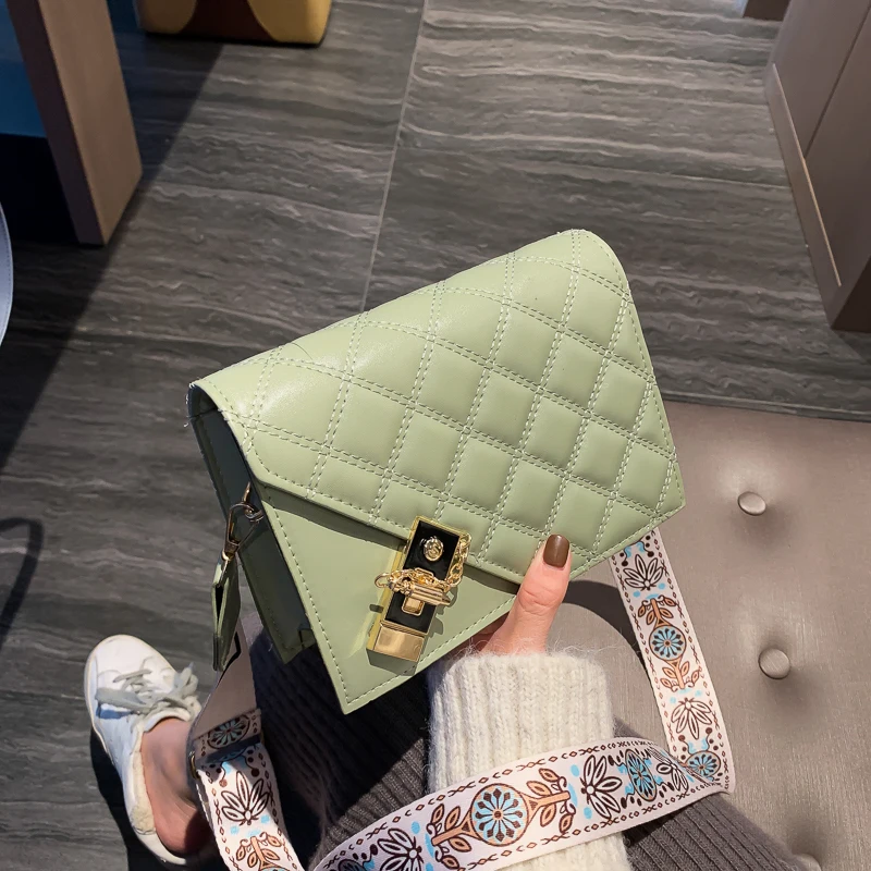 Модная дизайнерская кожаная сумочка в Корейском стиле Холщовая Сумка на ремне