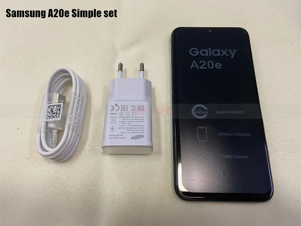 Разблокированный сотовый телефон Samsung Galaxy A20e A202F/DS с двумя Sim-картами оригинальная