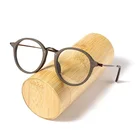 AZB деревянная Ретро оправа круглые оправы для очков по рецепту оптические мужские и женские мужские очки аксессуары Tnsparent линзы Oculos De Grau