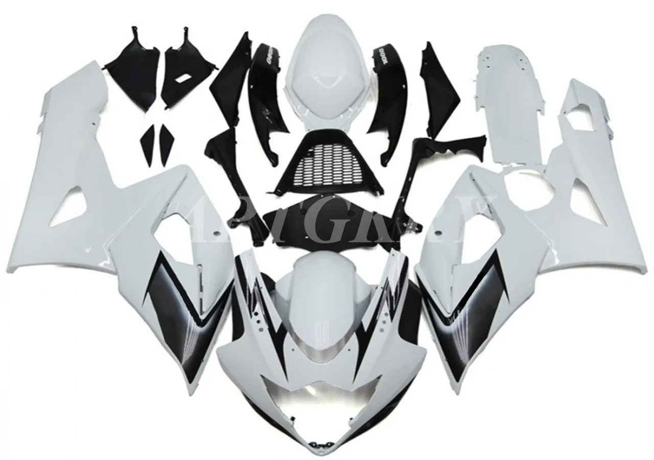 

Новый комплект обтекателей для мотоциклов из АБС-пластика, подходит для Suzuki GSXR1000 2005 2006 GSXR1000, цвет белый/черный