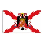 Испанский флаг Империя с орлом бордового цвета баннер с крестом 3x5 футов 100D полиэстер латунные кольца