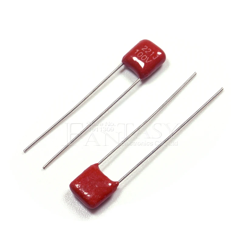 20 шт. 100V221J 220PF 5% шаг 5 мм 220P 221 100 в CBB полипропиленовый пленочный конденсатор|film
