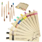 Прямая поставка, 1 шт., Бамбук Зубная щетка с мягкой щетиной, в индивидуальных пакетах из крафт-бумаги, биоразлагаемые экологически чистые продукты, гигиена полости рта