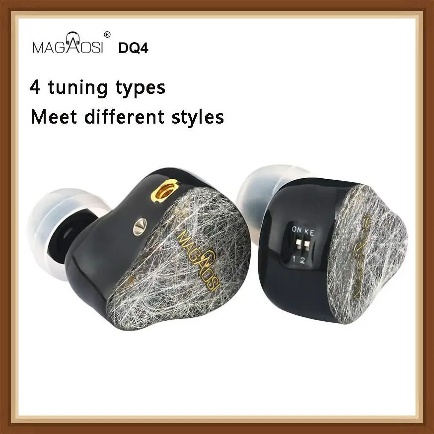 

MAGAOSI DQ4 2BA + 2DD гибридные наушники вкладыши Hifi монитор DJ Studio Шум шумоподавления музыкальные наушники MMCX наушники для аудиофилов