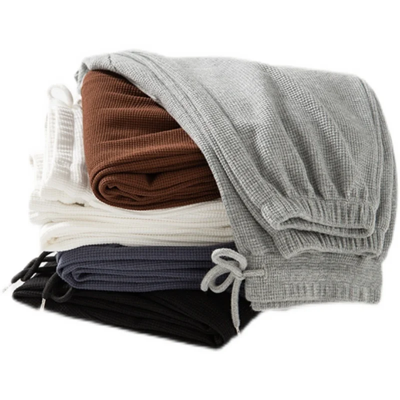 

Waffle Sports Pants Female Spring/autumn Thin-style Gray Summer.Kio