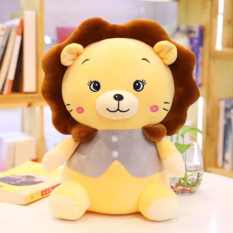 

Babyinner Cute Lion Plush Toy 40/50/60/75cm Cartoon Animal Girl Bed Plush Toy Sleeping Partner Is The Best Gift for The Friends