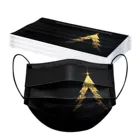 10 шт. одноразовая Рождественская маска унисекс, одноразовая маска для взрослых, дышащая уличная одноразовая 3-слойная маска для косплея на Хэллоуин