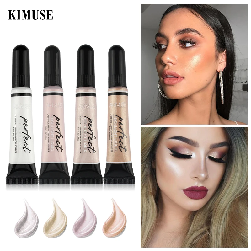 KIMUSE осветлитель для макияжа Жидкий Хайлайтер лица Контур Осветляющий консилер