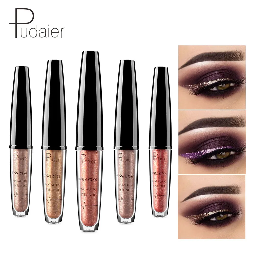 Pudaier жидкая перламутровая подводка для глаз с тяжелым металлом стойкая