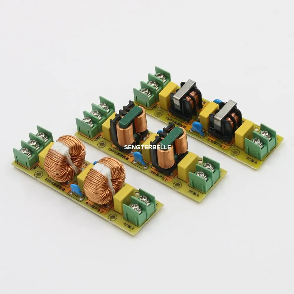 

Assembled High Two Stage EMI Filter 2A /4A / 15A Filter Module Anti-Interference Audio AC Purification