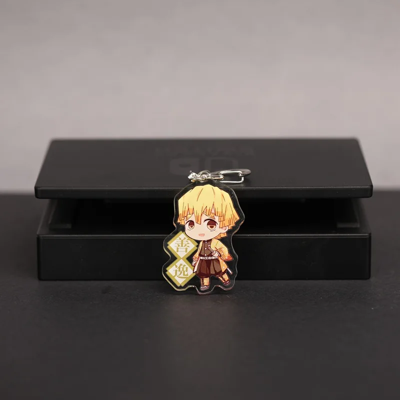 

Anime Demon Slayer Kimetsu No Yaiba Kamado Tanjirou Cosplay Prop Accessory Keychain Kamado Nezuko Acrylic Key Chain Keyring 2021