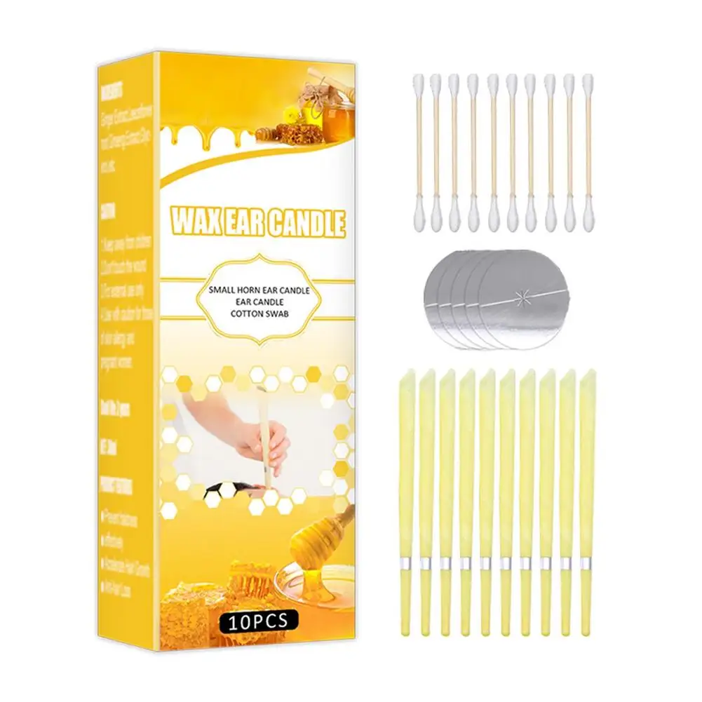 

Ear Candles Ear Wax Clean Removal Organic Beeswax Propolis Indiana Fragrance Candling Cone Aromatherapy Candle Relaxation