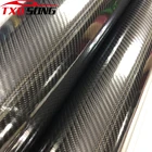 1,52*20M(5FTX65FT) 6D глянцевая виниловая пленка из углеродного волокна, автомобильная пленка с пузырьками воздуха, виниловая пленка 6D под карбон