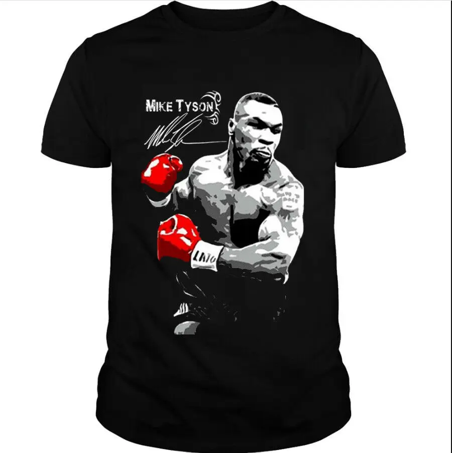 Mike Tyson Boxing Retro Boxing T-shirt Funny Retro Summer Cotton T-shirt Gift