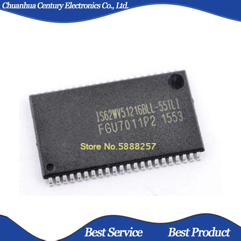 

IS62WV51216BLL-55TLI TSOP44 Новый и оригинальный в наличии