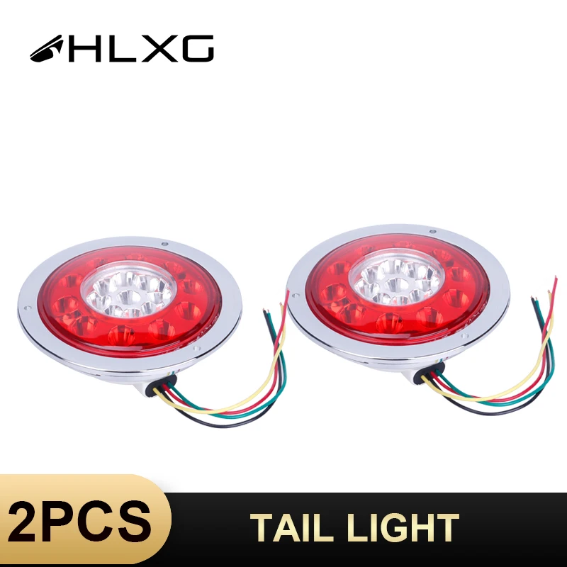 HLXG 2 шт. Хвостовая сигнальная лампочка 19 светодиодный круглый указатель поворота